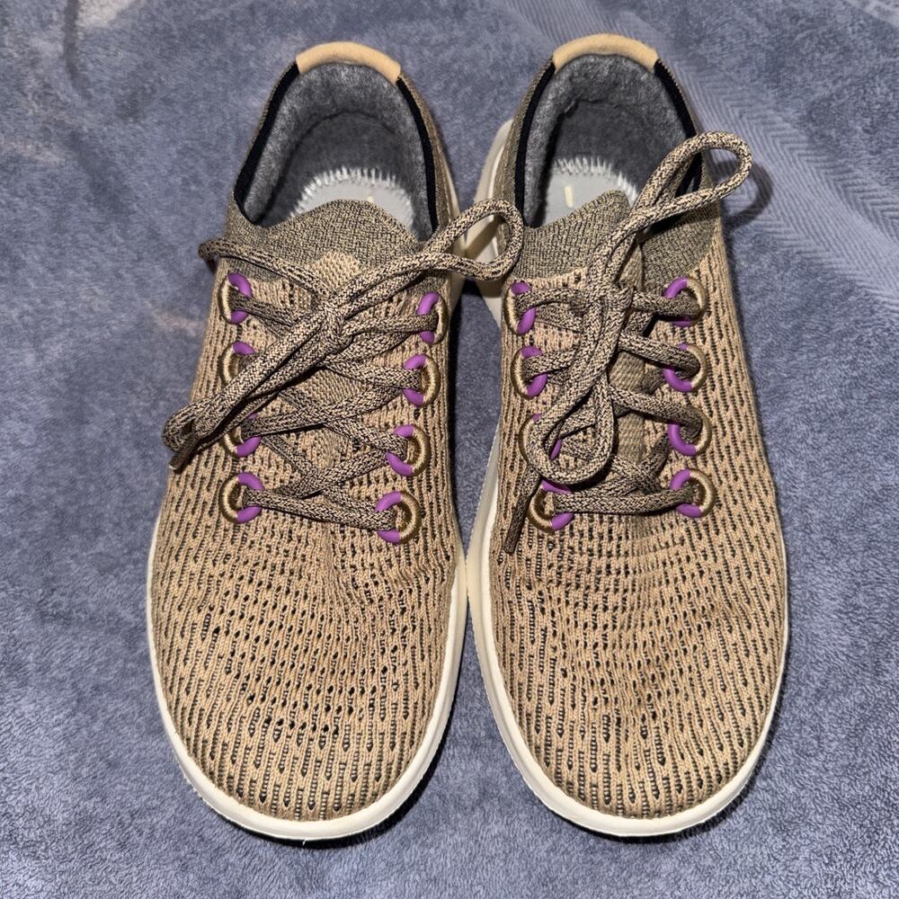 Allbirds Tree Dasher 2 TD2 Womens Size 9 Beige Knit Comfort Walking Running Shoe